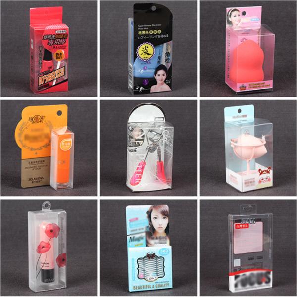 Customized Plastic Cosmetics Container PET Folding Box Beauty Packaging Ersonal