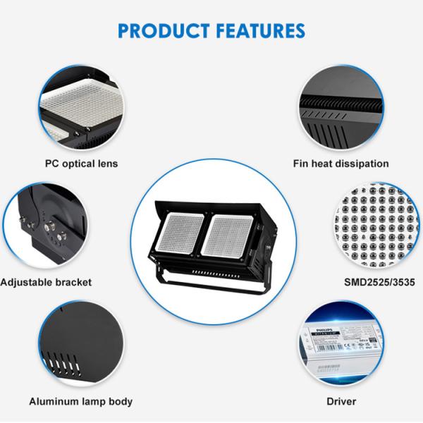 1000 Вт Аренные наружные светодиодные светофоры водонепроницаемые наружные SMD2525