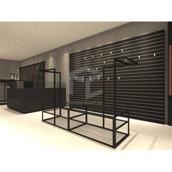 Clothing Displays Racks Cloth Hanger Stand For Showroom Melamine Board ODM
