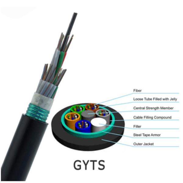 24 Core Outdoor Armored Fiber Cable Single Mode Communication Cable