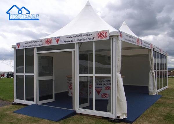UV-Resistant/Fireproof/Waterproof Custom New PVC Aluminum Frame Marquee Glass Marquee Tent For Sale