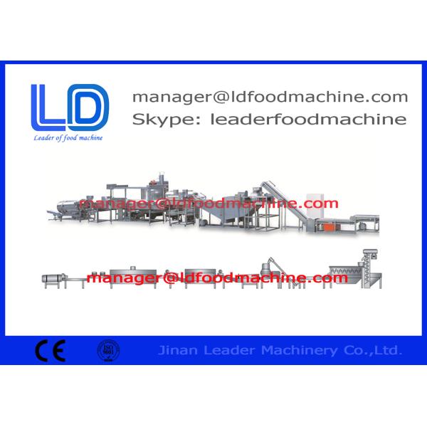 Industrial Electric Fried Automatic Potato Chips Making Machine / Extruded Snacks Machiner