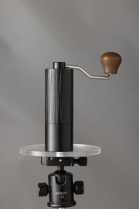 Adjustable Setting Outdoor Coffee Grinder With Aluminum Beechwood Handle