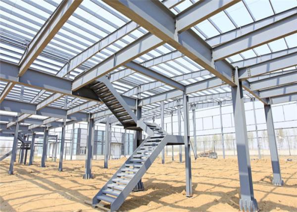 Construções de armazenamento de aço de pouco peso, construção de armação de aço galvanizada seção de H