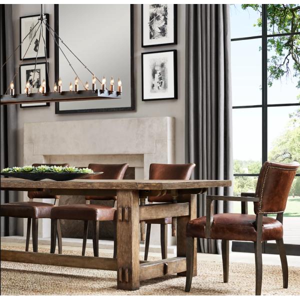 Винтажный френский деревенский люстрарий в стиле фермы с бронзовыми железными украшениями