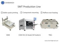 Linha SMT pequena de alta precisão com 3040 Impressora CHM-551 Montador T961 Forno