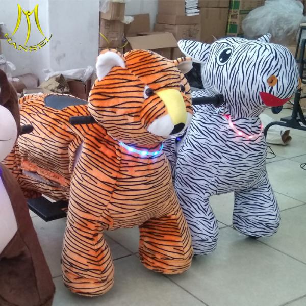 Hansel coin operated kids ride machine animals rent motorized animal scooters for kids