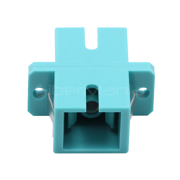 SC UPC To SC UPC OM3 Fiber Optic Adapters Multimode Simplex Plastic