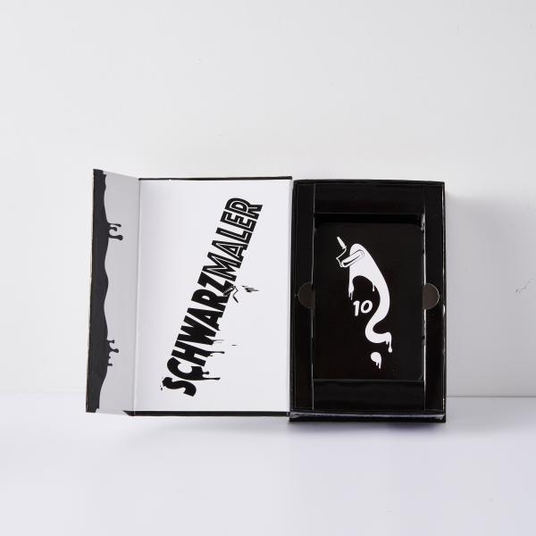 OEM Game Card Cardboard Flip Box With Paper Tray Playing Cards Game Packaging Box