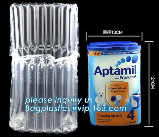 air cushion pillow bags, inflatable air filled pillow bag, shockproof recycable air pillow glass bottle bag, bagplastics