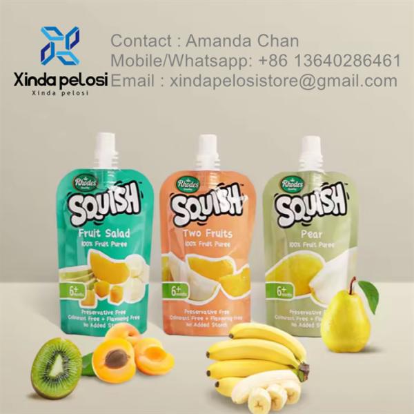 Water Liquid Spout Pouch Bag Reusable Refill Sub-Packaging Pouch Drink Bag