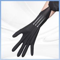 Diamond Grip Food Processing Gloves preto 8 Mil Nitrile Gloves 100Pcs pela caixa