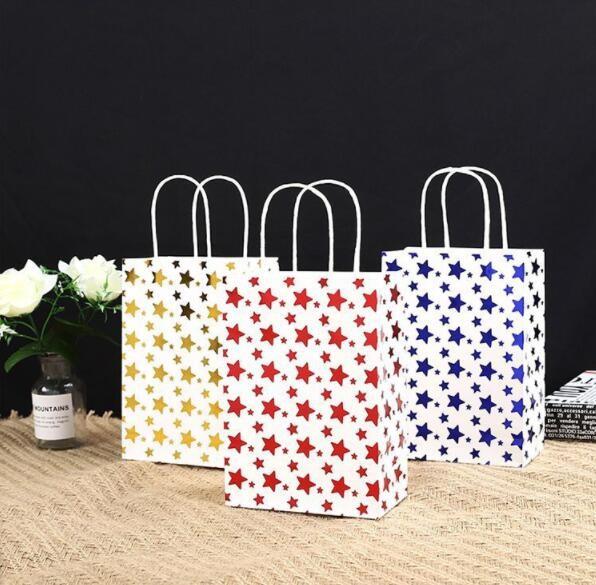 ISO Bronzing Pattern Cardboard Gift Bags