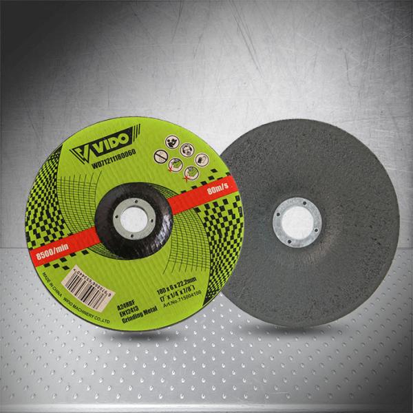 Baixo disco de moedura do metal da vibração 125x6x22.2mm, disco de corte fino com grade da fibra de vidro de 3 níveis, seguro e seguro