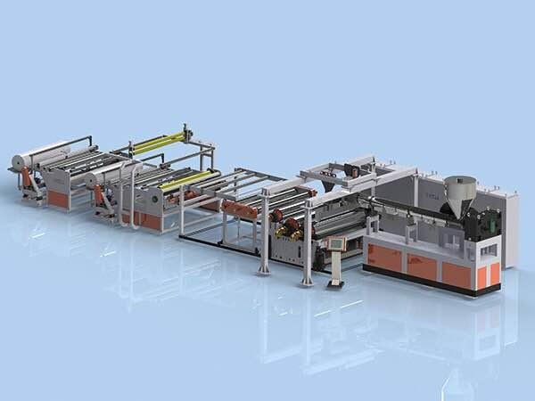 EVA POE Solar Film Making Machine 750kg/h Capacity Extrusion Line for solar module encapsulation