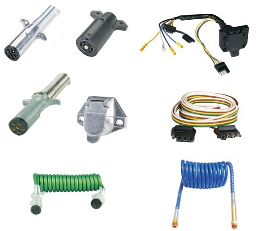 US Truck Plug 7 Pole Heavy Duty Trailer Cable Connector US Type Trailer Parts Trailer Connector