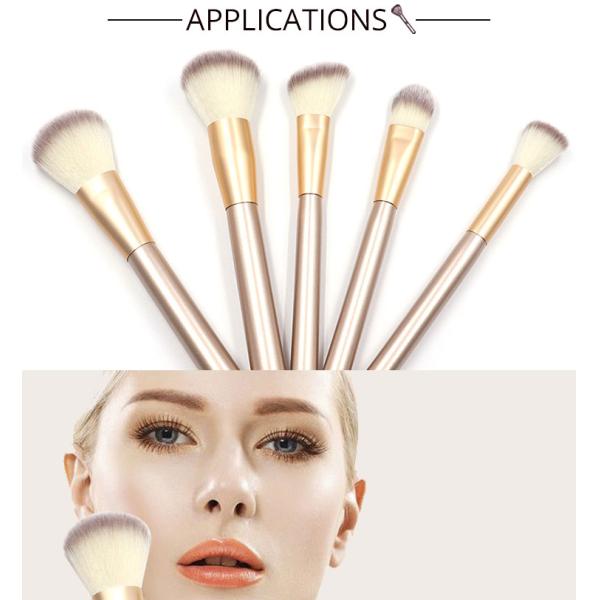 ISO 22716 18Pcs Nylon Hair Makeup Brushes Eco Friendly Painting