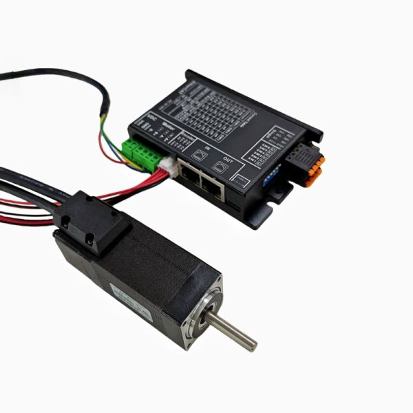 Closed Loop 2 Phase Nema11 28mm Flange Stepper Motor With Ethercat Communication Bus EC42 Servo Stepper Driver For CNC Machines