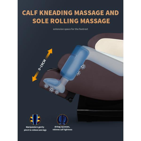 3d Zero Gravity Massage Chair PU ROHS Electric Full Body Shiatsu Massage Chair Dolby