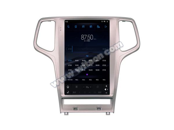 Écran Tesla Vertical Android 13,6 pour Jeep Cherokee 2011-2013 Lecteur multimédia stéréo GPS Carplay