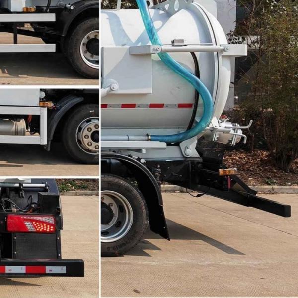 Pure Electric Sewer Suction Vehicle 5.04m3 5040L 11.8tons With TZ365XSC07 Engine
