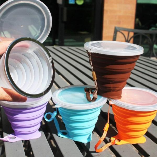 Mini Travel 270ML 9.2oz Collapsible Silicone Coffee Cup