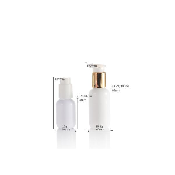 White Plastic 60g 100g Hand Cream Lotion Bottle for Liquid Foundation