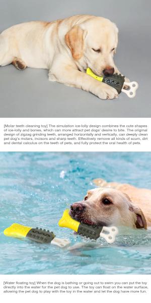 O picolé deu forma ao cachorrinho que mastiga o ODM do OEM dos brinquedos para a mordedura do animal de estimação