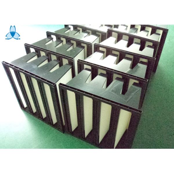 Second Stage V Bank Fiberglass Air Filters Air Ventilation System 592x490x292