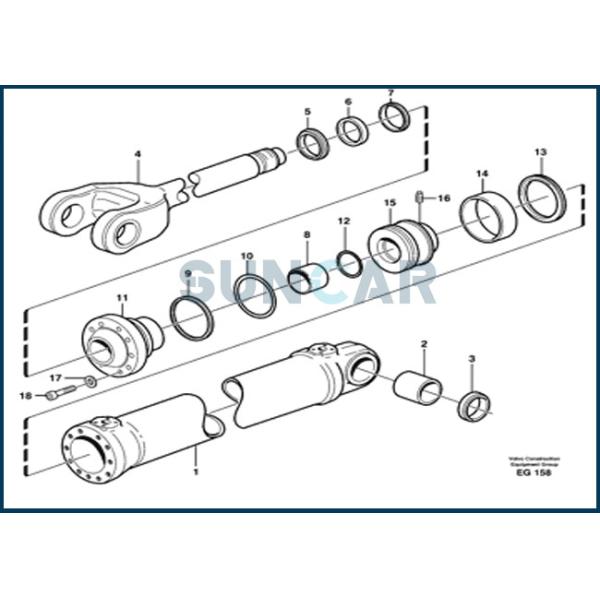 Hyd VOE11707026 11707026 VOE 11707026 герметизируя пользу набора в цилиндре для SUNCARSUNCARVOLVO