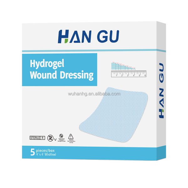 10x10cm Hydrogel Medical Wound Care Dressing For Burn OEM Logo Design