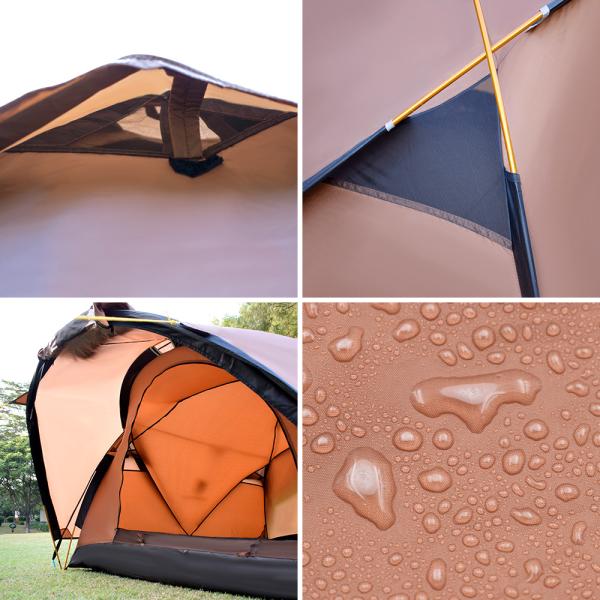 Aluminum Pole 3 Persons 210T PU2500MM Ez Up Camping Tent