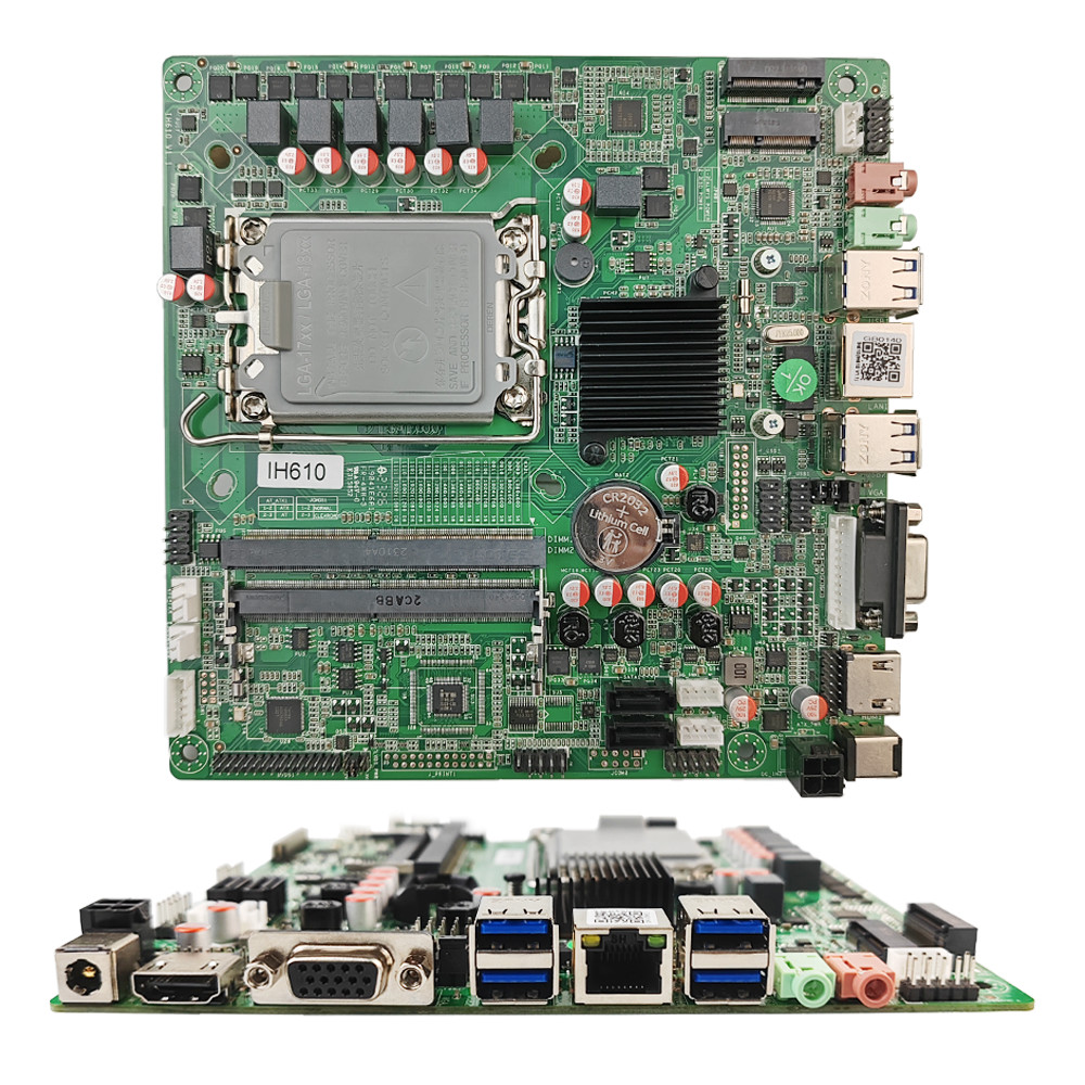 PCWINMAX H610 Mini ITX LGA 1700 Промышленная материнская плата DDR4 поддерживает процессоры 12-го поколения