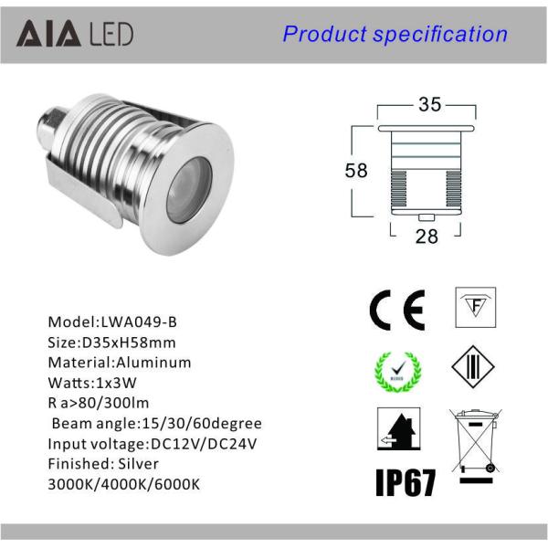 3W aluminum mini LED underground light&LED Stair light&Outdoor led step light for hotel
