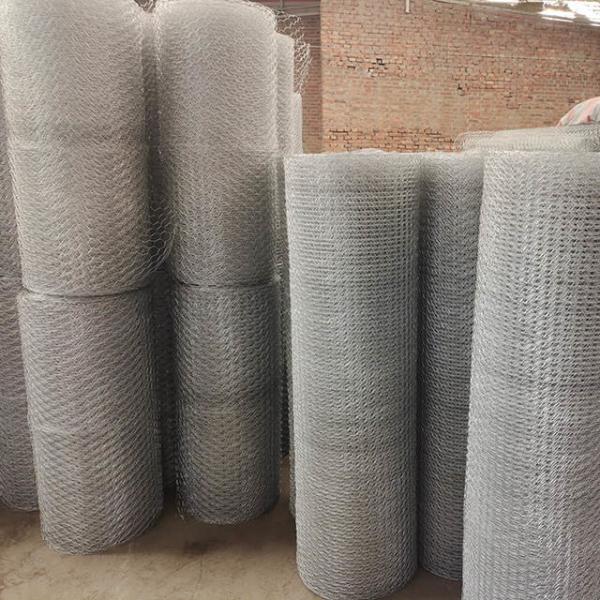 Galvanized Stainless Steel Hexagonal Gabion Mesh Erosion Resistant For Protection