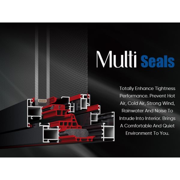 Multi Function Thermal Insulation Soundproof Housing Aluminium Tilt and Turn Casement Window