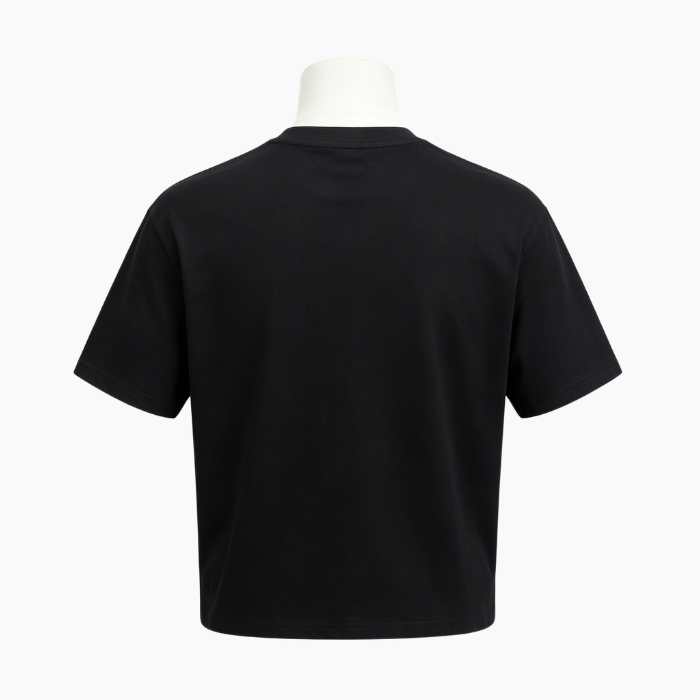 250-300G 100% Cotton Vintage Washed Fake Two-Piece Oversized DTG Print Crew Neck Summer Street Tee Cross-Border