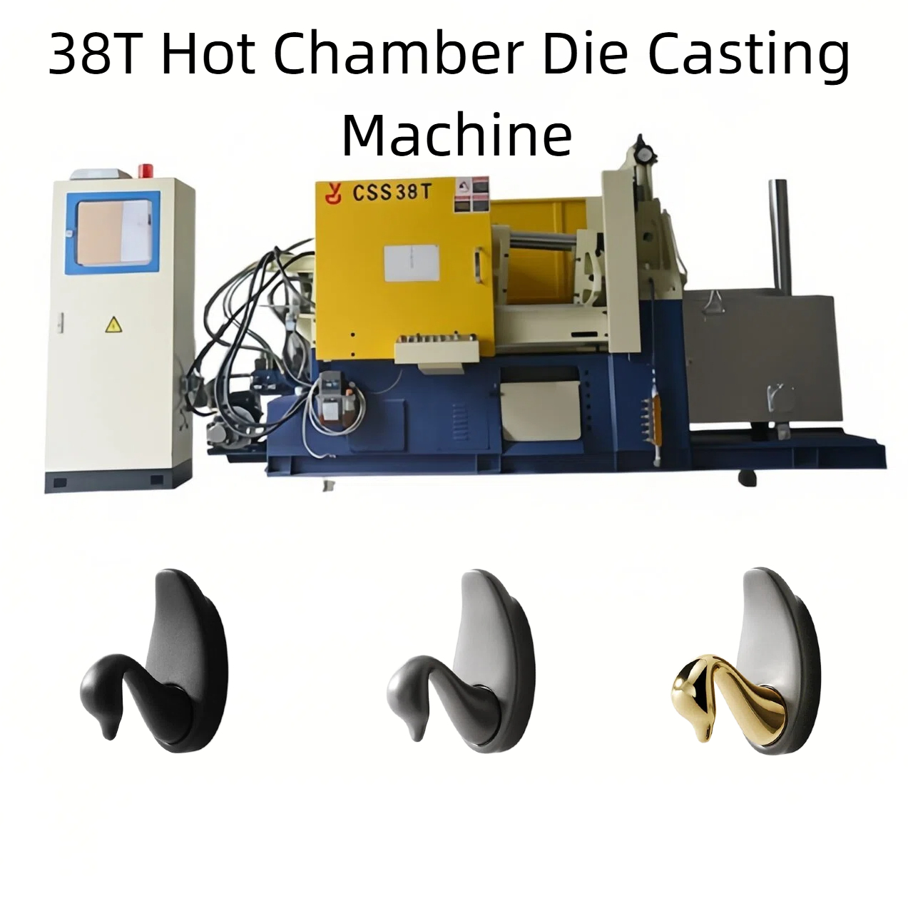 38T Hot Chamber Die Casting Machine Moisture-Resistant Zinc Alloy Bathroom Robe & Towel Hook Machine