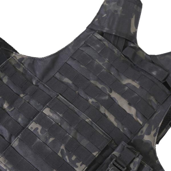 Veste multifuncional ajustável de tecido de poliéster para treino e proteção corporal