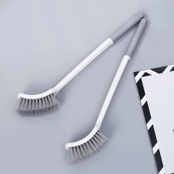 Long Handle Kitchen Scrubber with Ergonomic Rubber Grip
