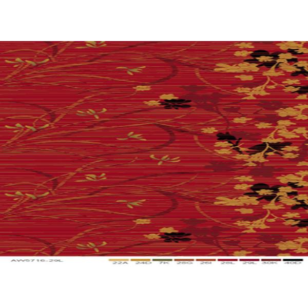 Non-slip Flower Patterned Axminster Carpets For Fit Room , Public Area