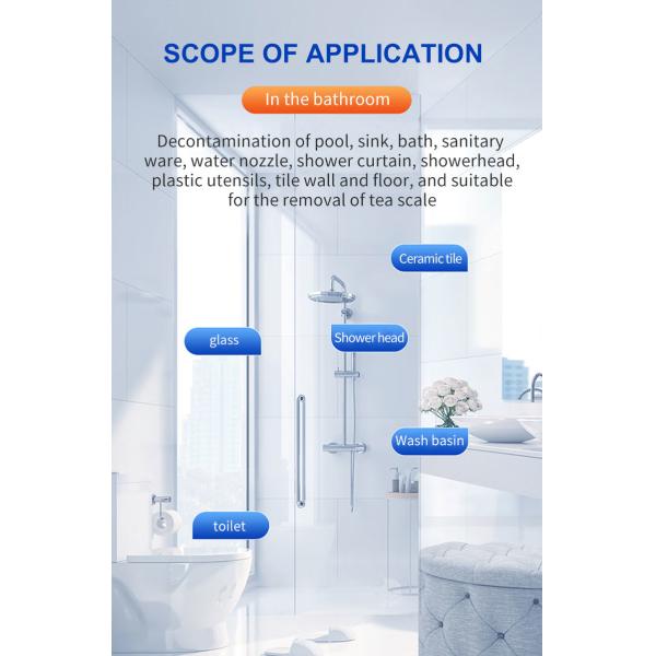 Customized Shower Bathroom Tile Cleaner Spray Grout Remover 500ml