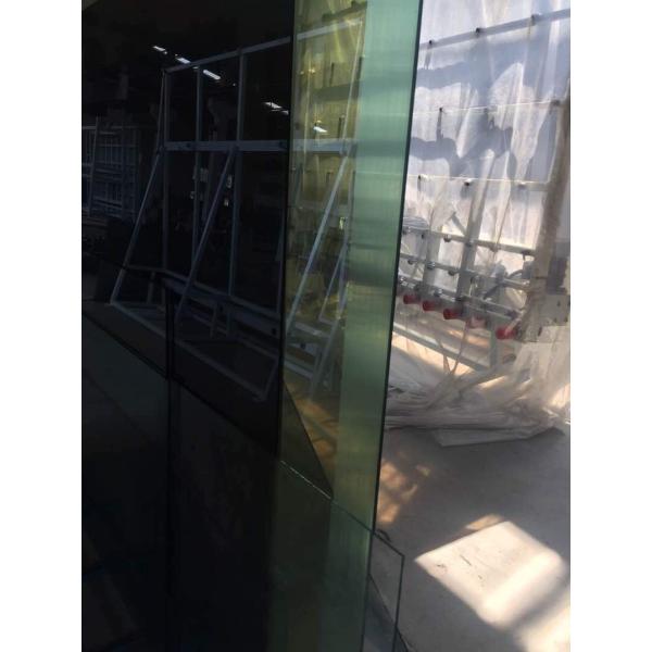 Smart Vertical Insulating Glass Edge Deleting Machine In Blue And Black
