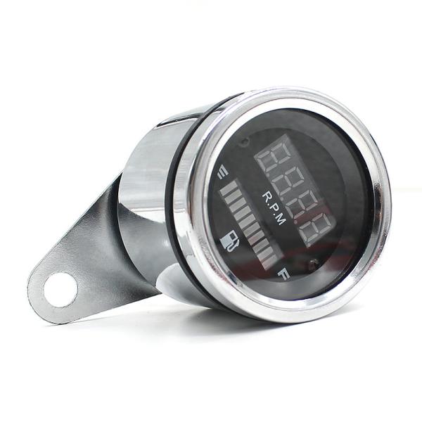 93*70*61mm 2 In 1 Motorcycle Meter Modified DC12V Led Fuel Gauge