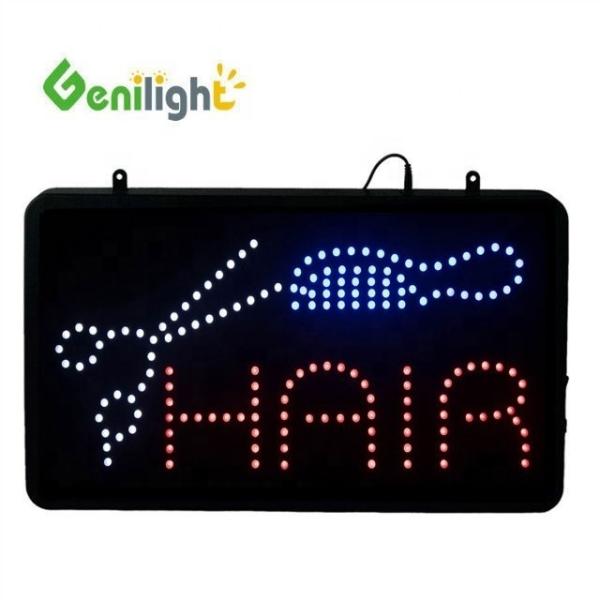 50000 Hours Working Lifetime Oval LED Sign for Hair Salon Superior Performance