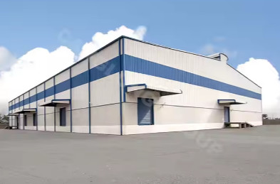 Metal Prefab Structure Sheds Steel Warehouse Building With Wall Cladding Options