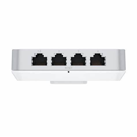 Point d'accès WiFi 6 mural UniFi avec routeur sans fil PoE intégré Vitesse 2,4 GHz