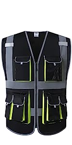 Luminous Generation of Driving Reflective Vest 160g Construction Reflective Traffic Road Working Jackets Safety Vest