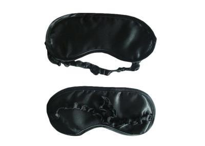 Stain Material Black Sleep Blindfold Eye Shade For Airplane / Camping / Office