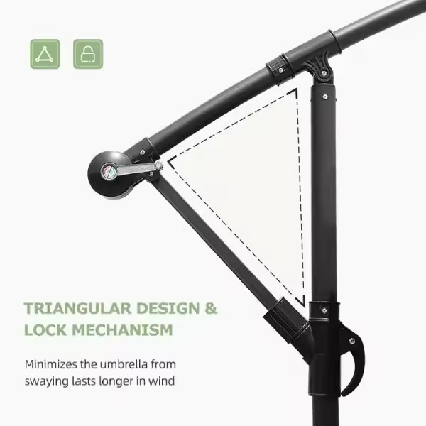 3 метра Внешний дворик Садовая терраса Солнечный зонтик с круглым дизайном для san-15